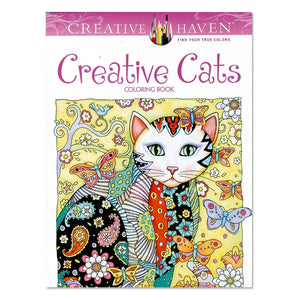 1 PCS 24 Pages Creative Cats Coloring Book For Children Adult Relieve Stress Kill Time Graffiti Painting Drawing Art Book